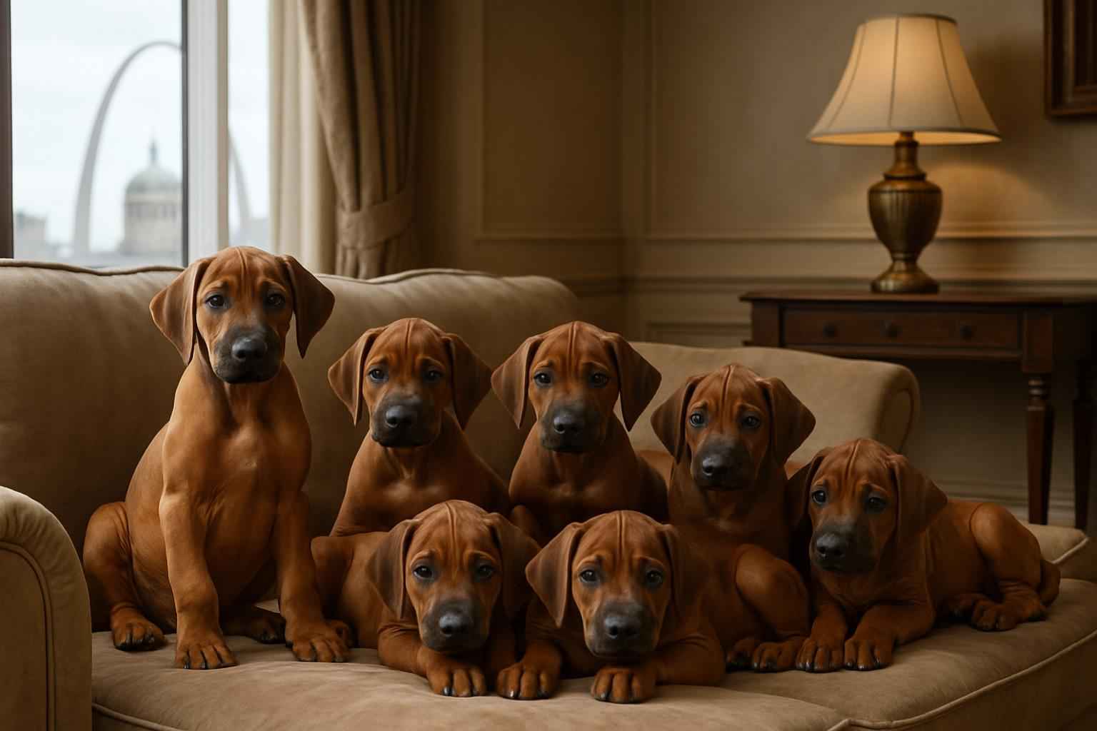 Current Rhodesian Ridgeback Litter For Sale in St. Louis Missouri