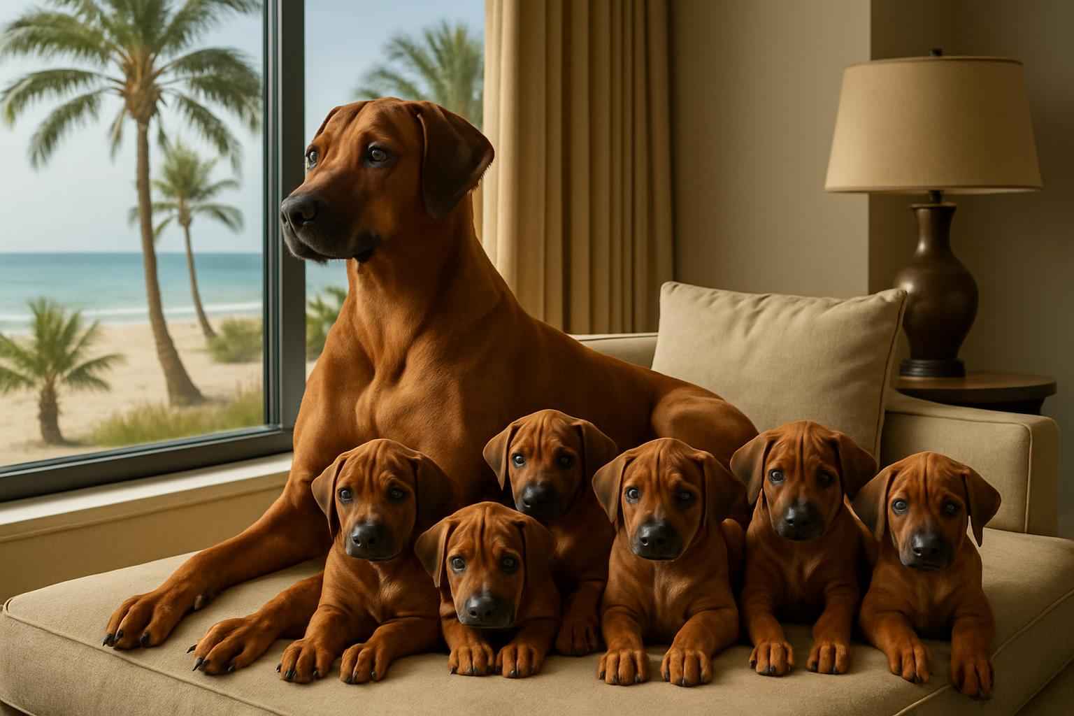 Current Rhodesian Ridgeback Litter For Sale in Myrtle Beach South Carolina