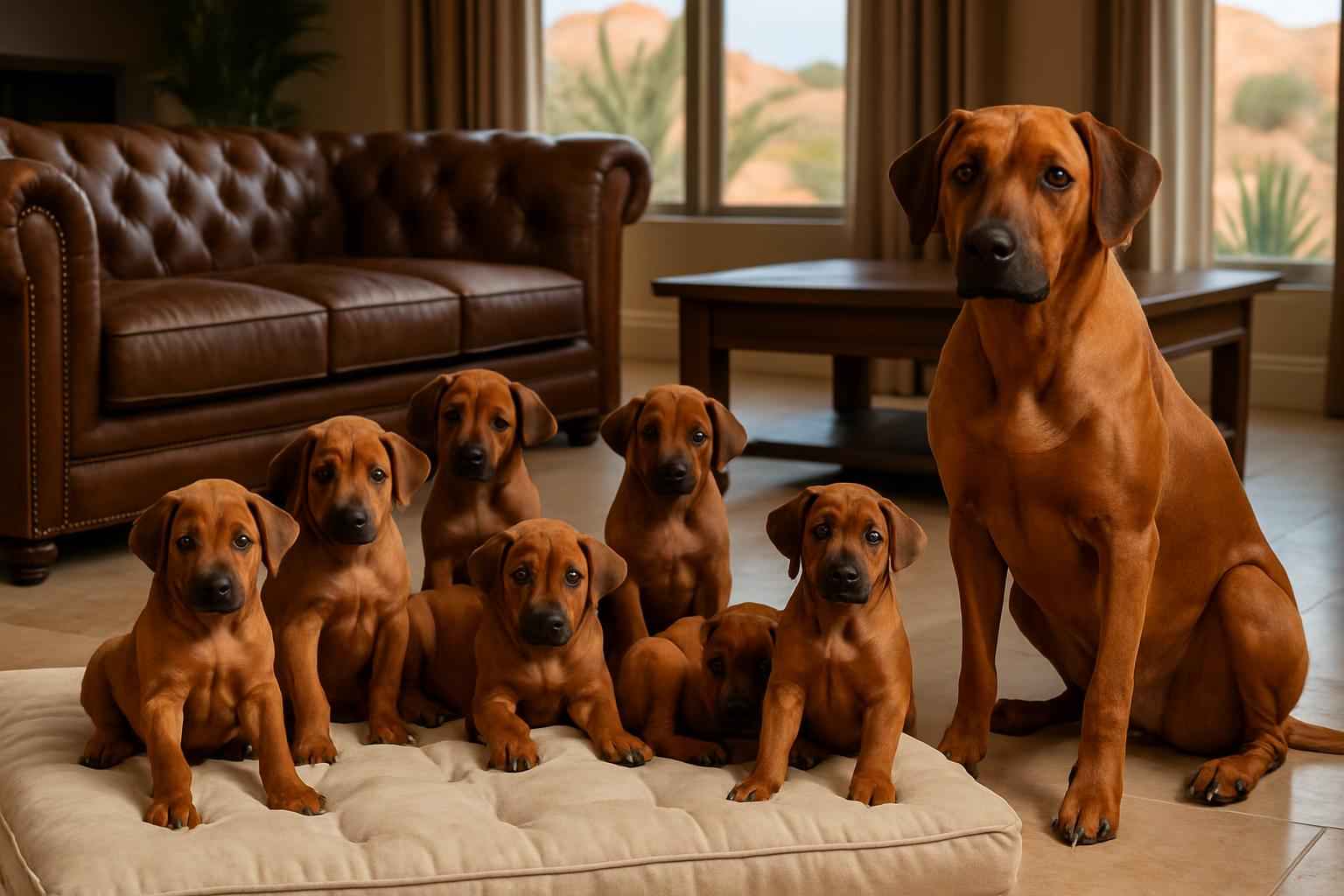 Current Rhodesian Ridgeback Litter For Sale in St. George Utah