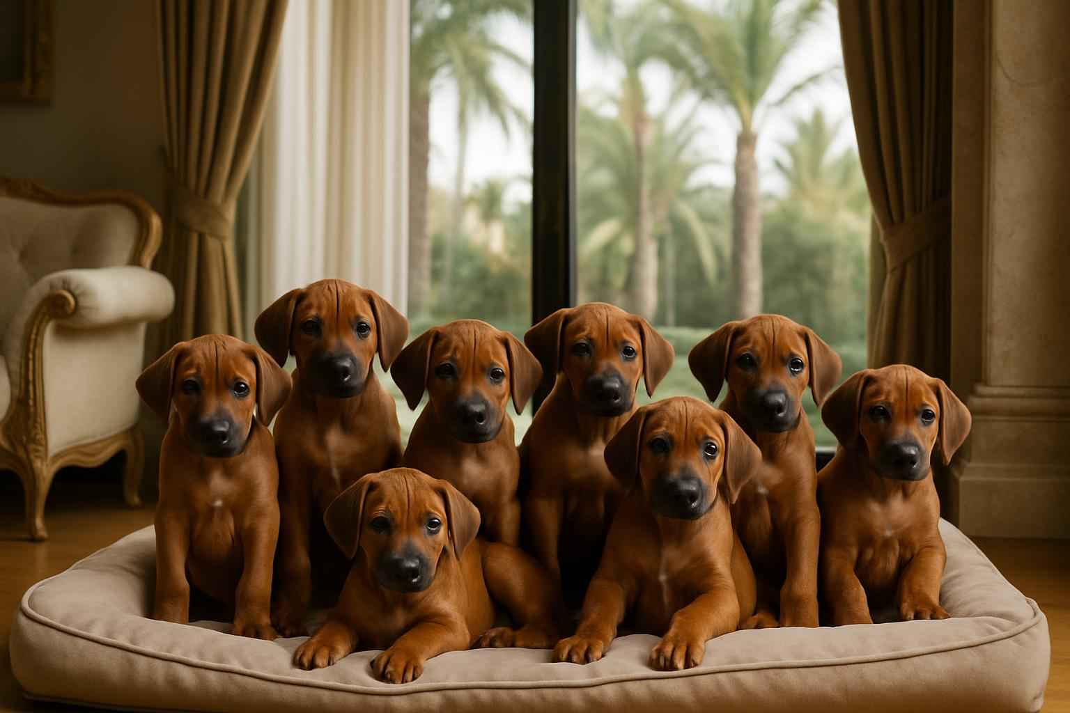 Current Rhodesian Ridgeback Litter For Sale in Los Angeles California