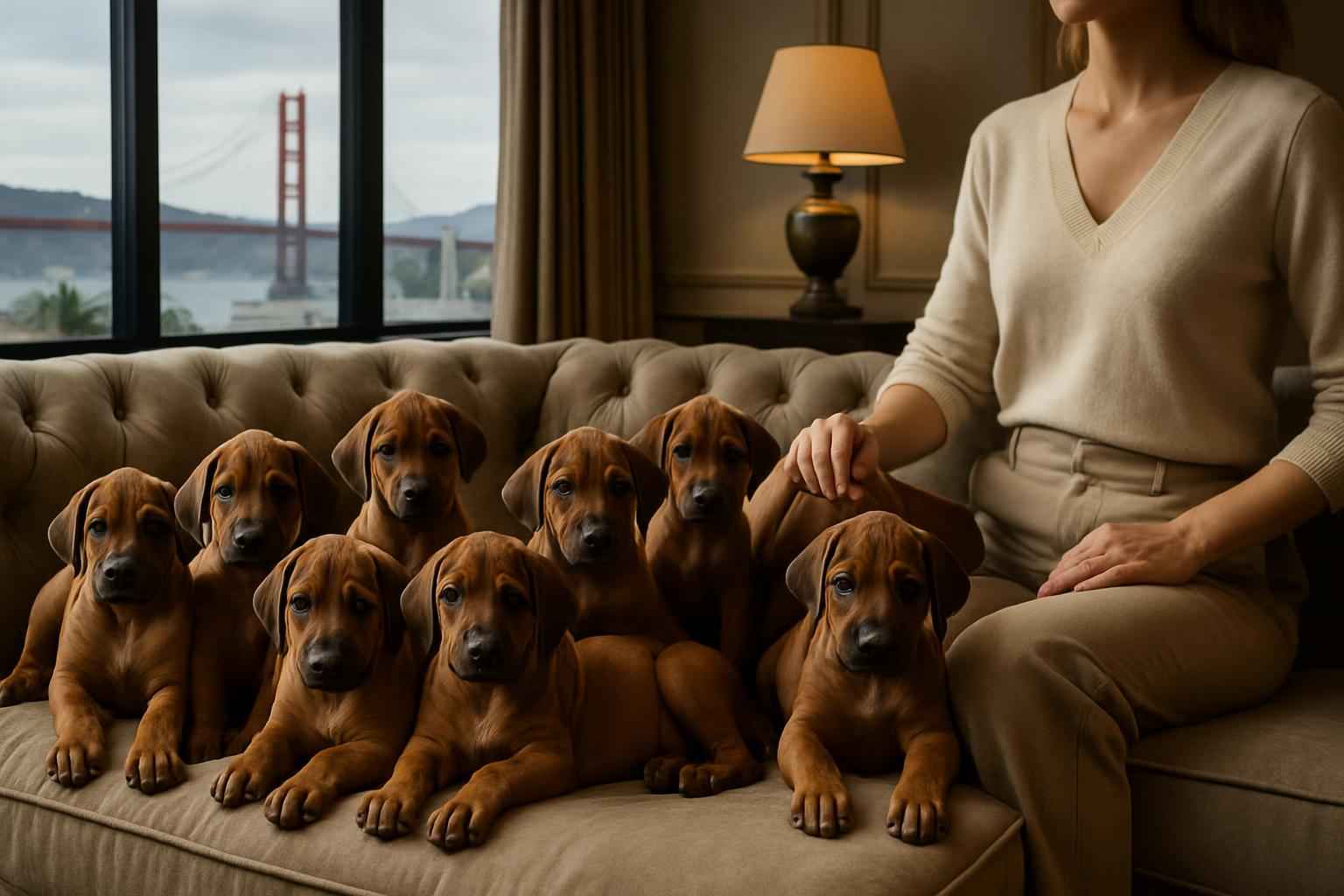 Current Rhodesian Ridgeback Litter For Sale in San Francisco California