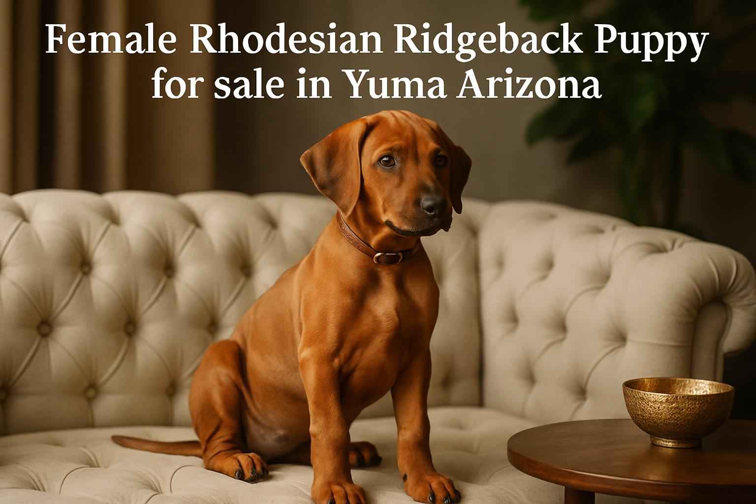 Female Rhodesian Ridgeback Puppy for sale in Yuma Arizona