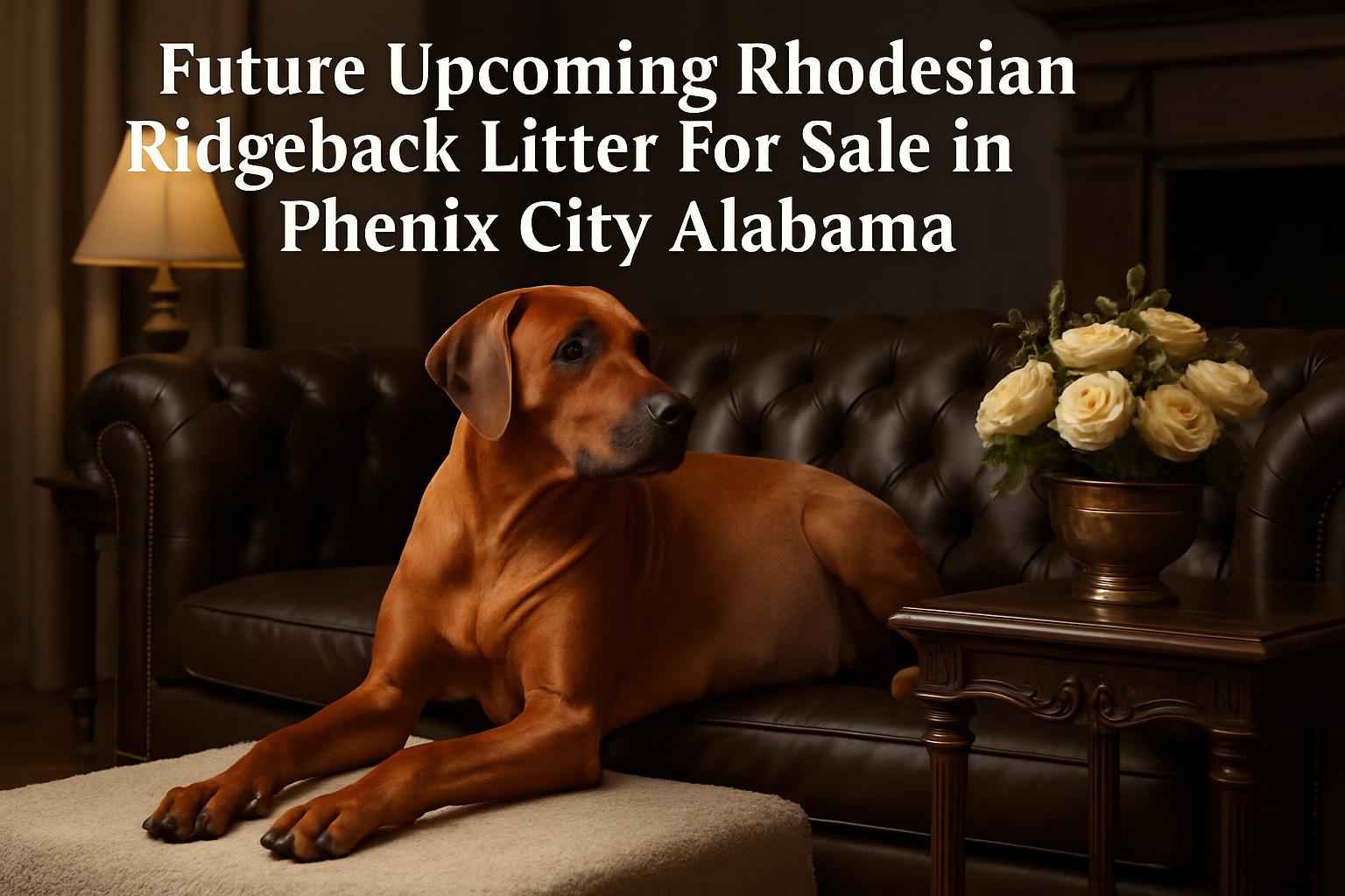 Future Upcoming Rhodesian Ridgeback Litter For Sale in Phenix City Alabama