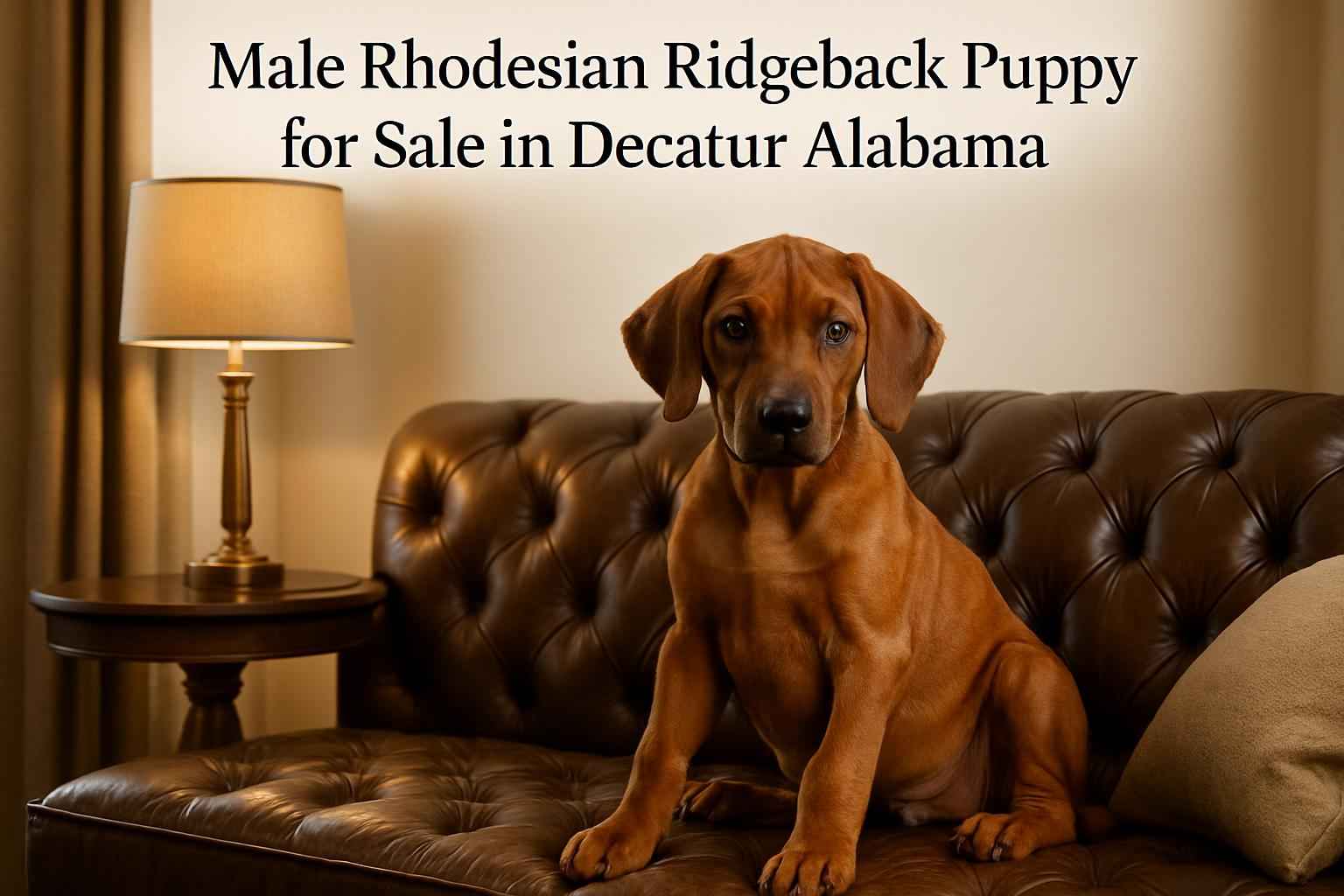 Male Rhodesian Ridgeback Puppy for Sale in Decatur Alabama