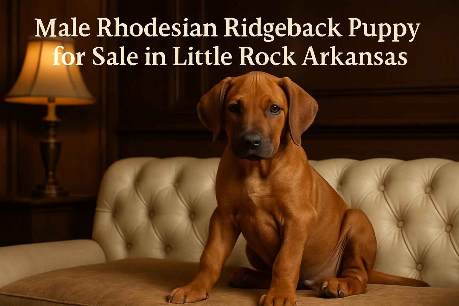 Male Rhodesian Ridgeback Puppy for Sale in Little Rock Arkansas