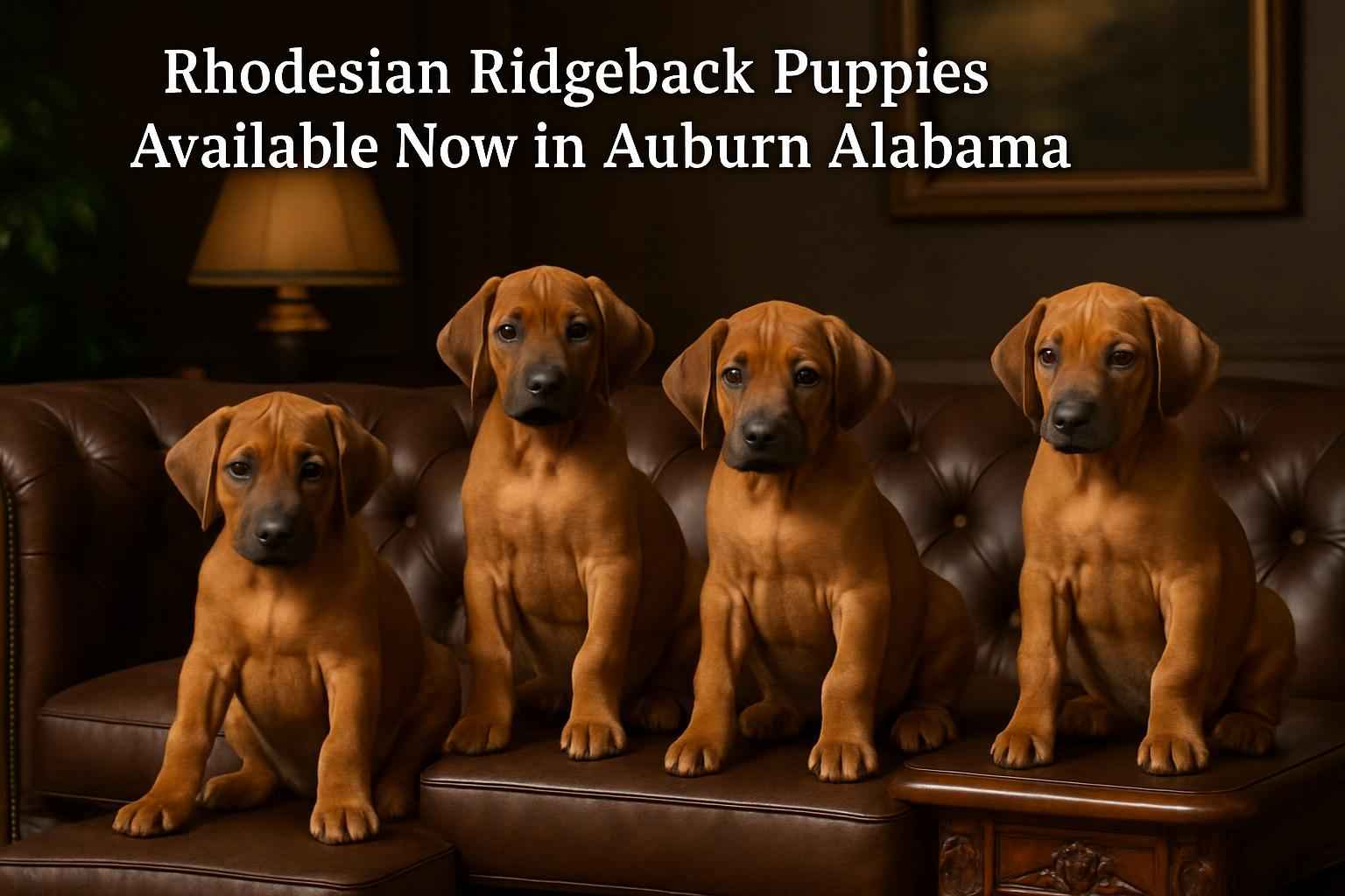Rhodesian Ridgeback Puppies Available Now in Auburn Alabama