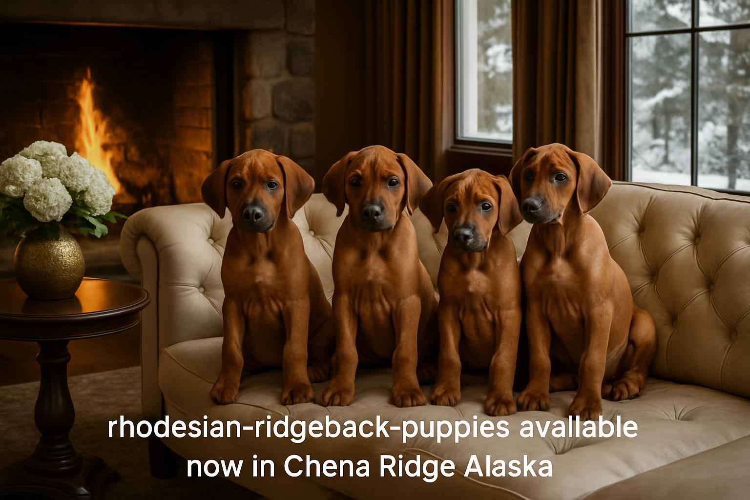 Rhodesian Ridgeback Puppies Available Now in Chena Ridge Alaska