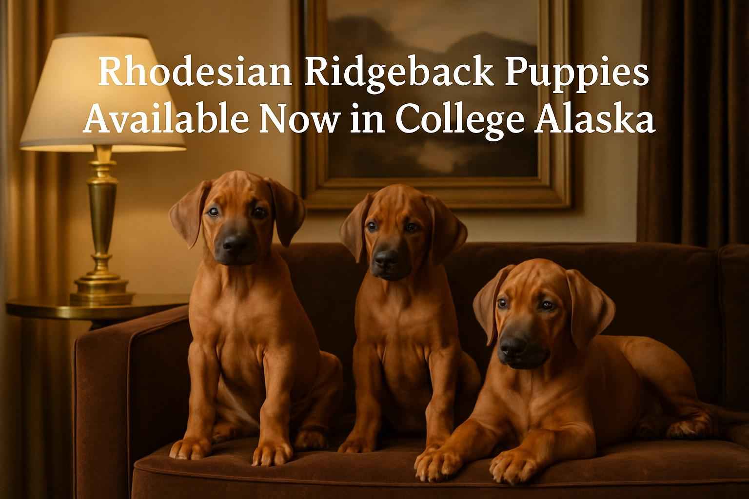 Rhodesian Ridgeback Puppies Available Now in College Alaska