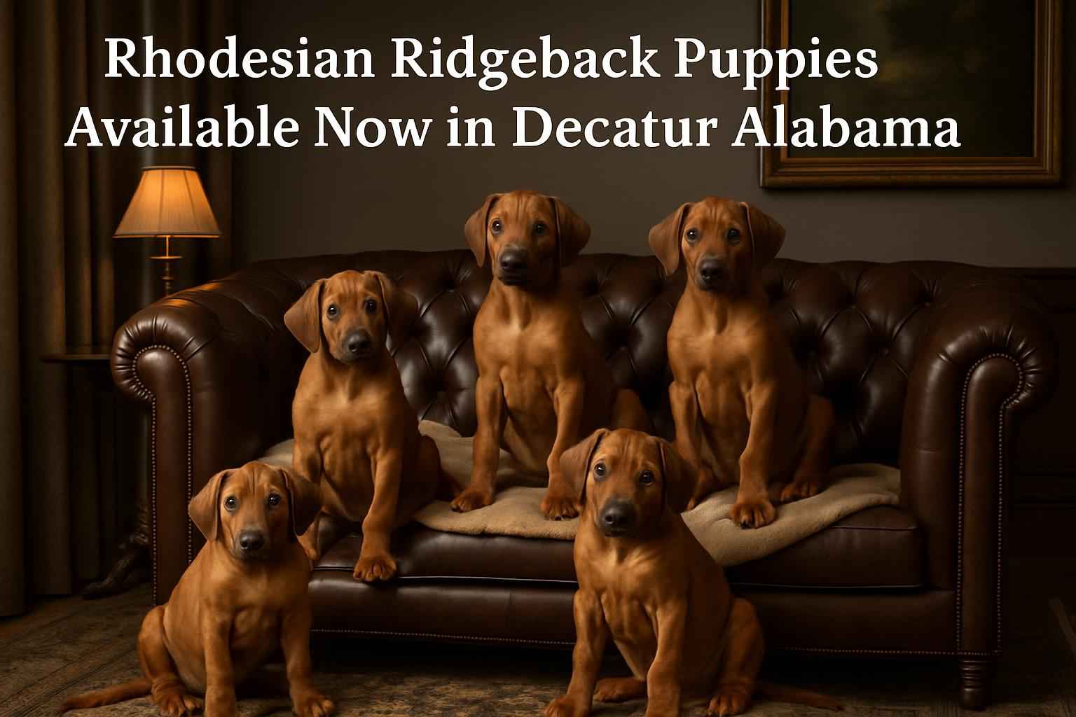 Rhodesian Ridgeback Puppies Available Now in Decatur Alabama