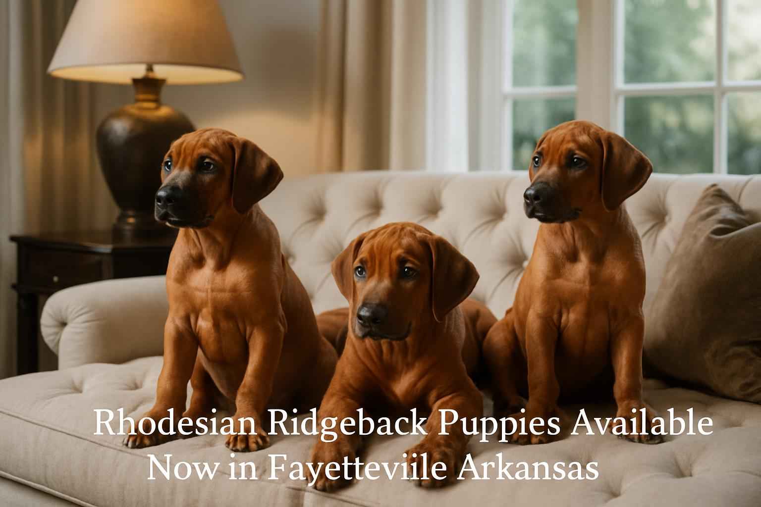 Rhodesian Ridgeback Puppies Available Now in Fayetteville Arkansas