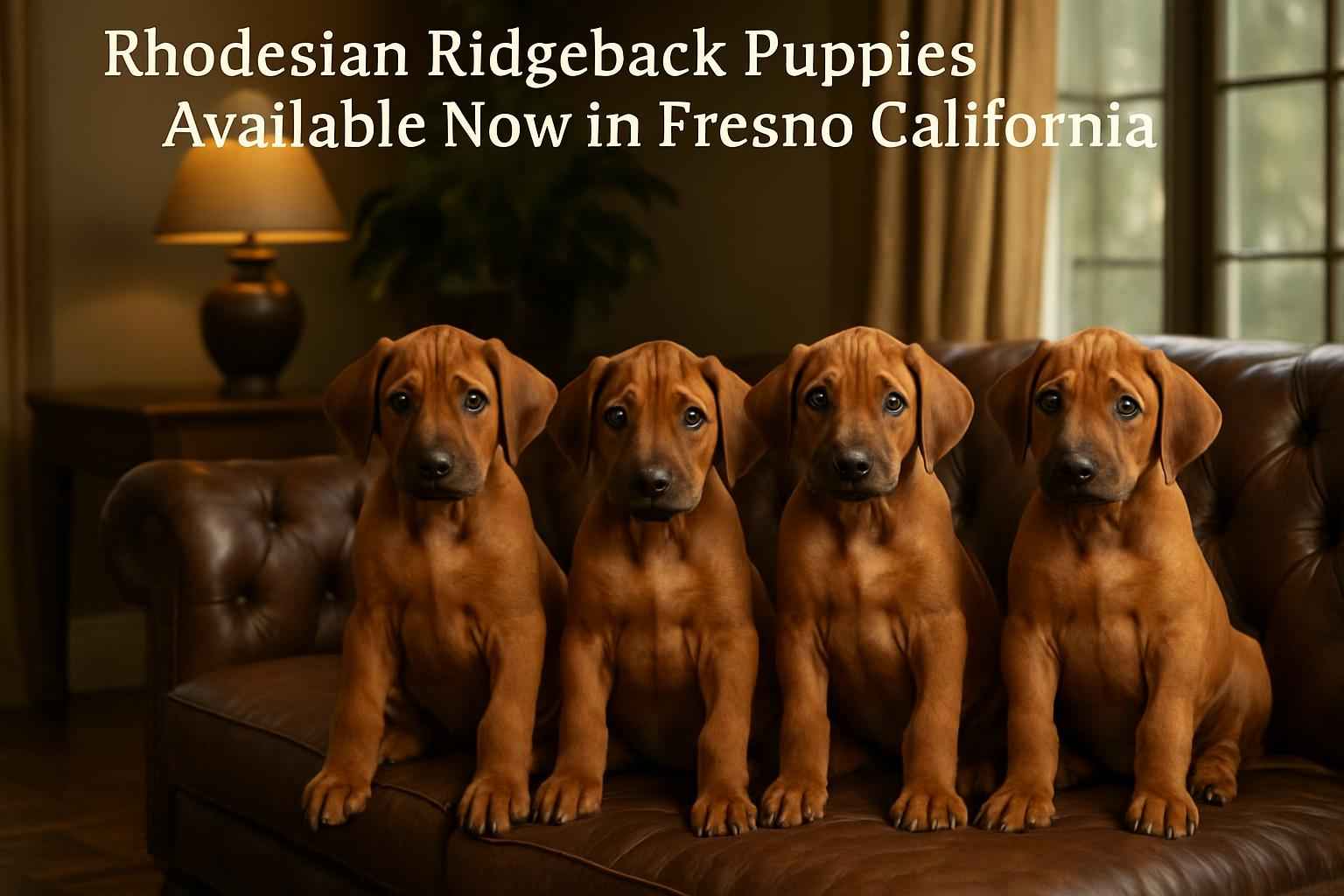 Rhodesian Ridgeback Puppies Available Now in Fresno California