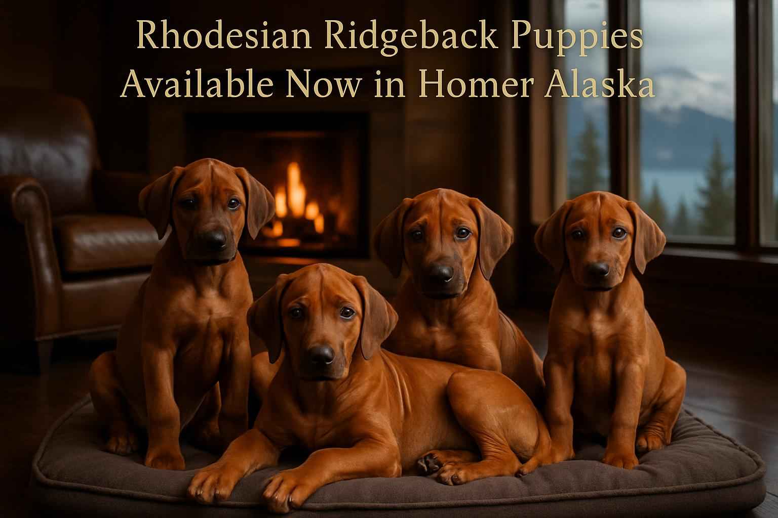 Rhodesian Ridgeback Puppies Available Now in Homer Alaska
