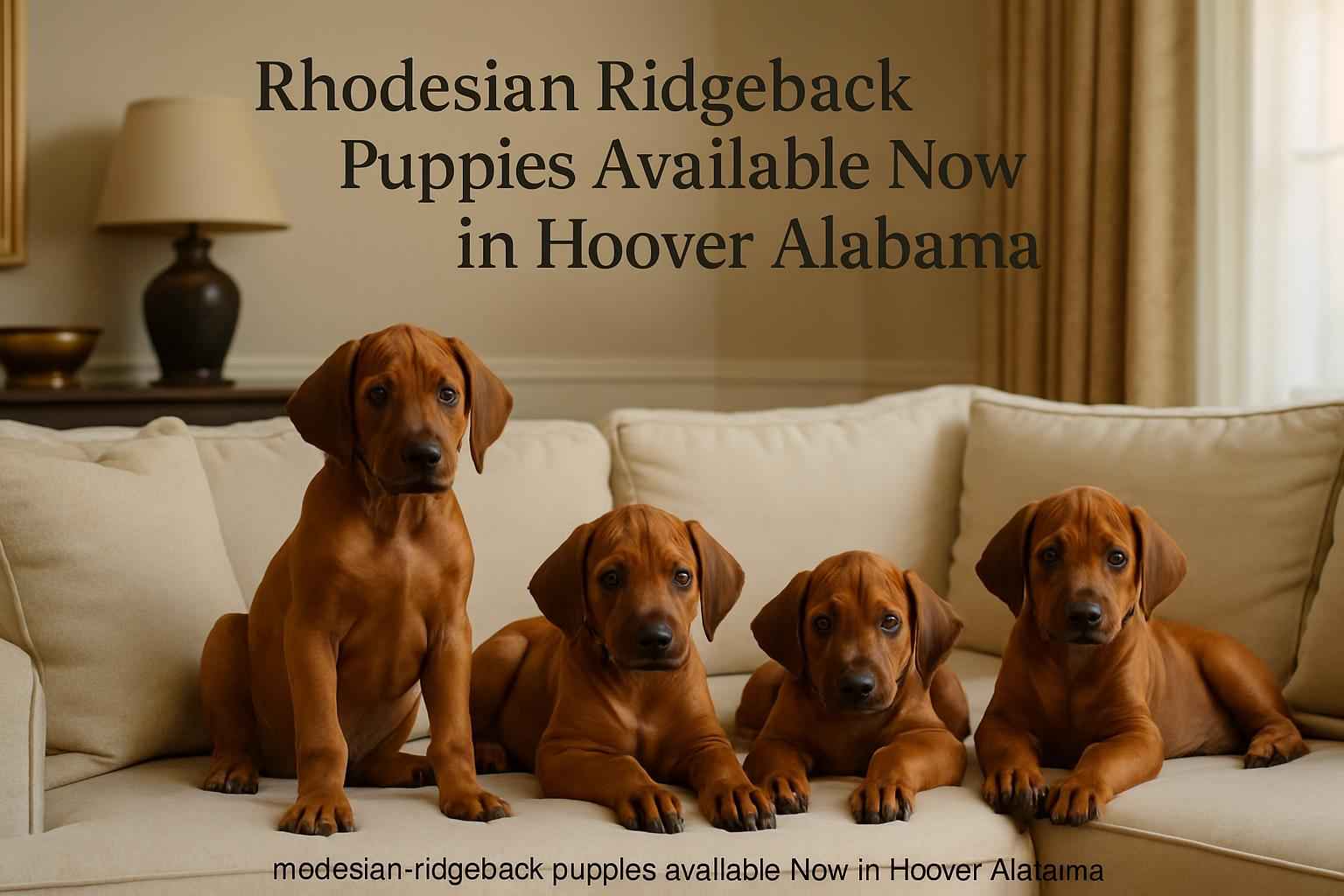 Rhodesian Ridgeback Puppies Available Now in Hoover Alabama