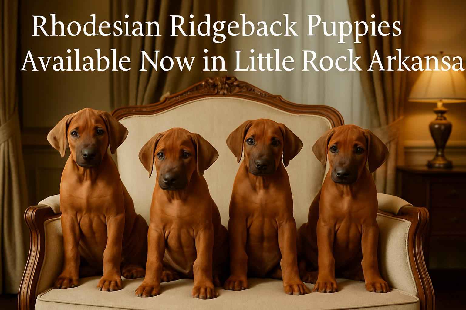 Rhodesian Ridgeback Puppies Available Now in Little Rock Arkansas