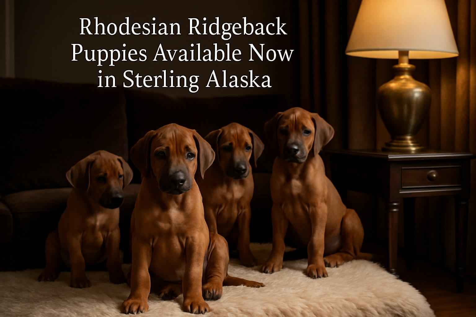 Rhodesian Ridgeback Puppies Available Now in Sterling Alaska