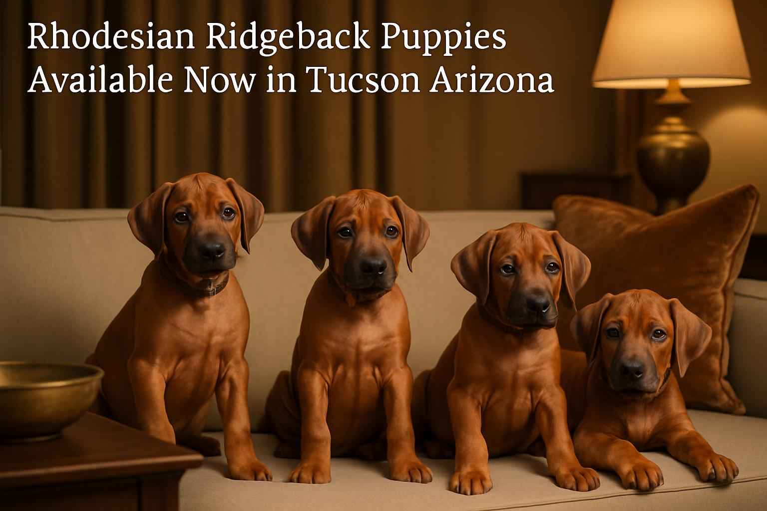 Rhodesian Ridgeback Puppies Available Now in Tucson Arizona