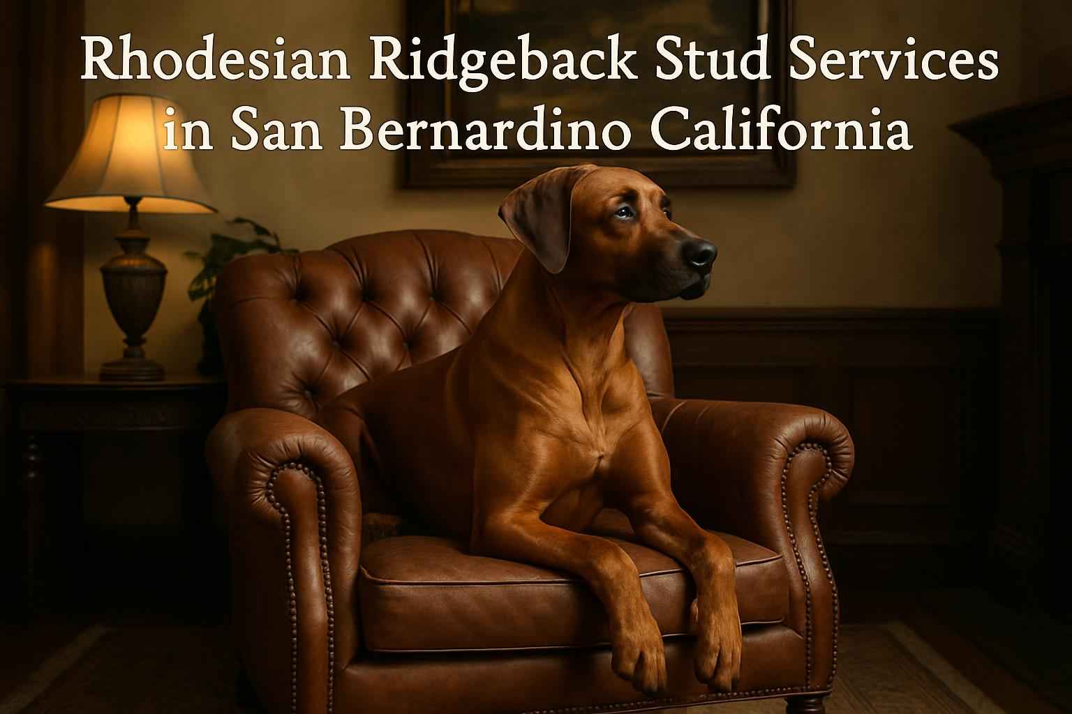 Rhodesian Ridgeback Stud Services in San Bernardino California