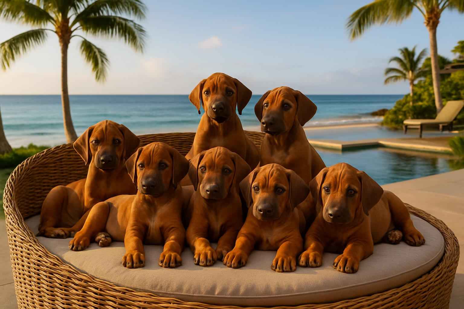 Current Rhodesian Ridgeback Litter For Sale in Ewa Beach Hawaii
