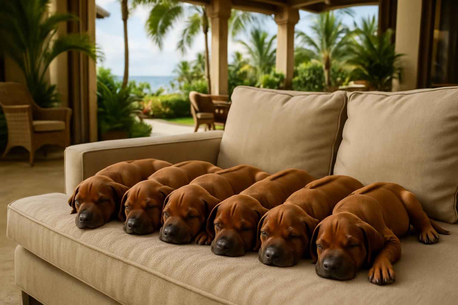 Current Rhodesian Ridgeback Litter For Sale in Ewa Gentry Hawaii