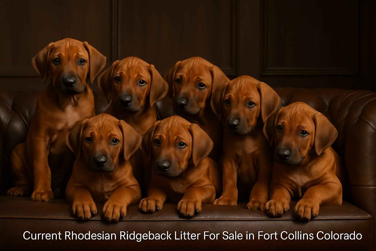 Current Rhodesian Ridgeback Litter For Sale in Fort Collins Colorado