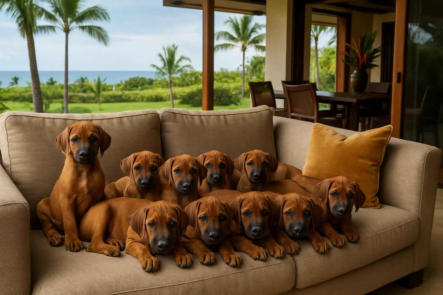 Current Rhodesian Ridgeback Litter For Sale in Hilo Hawaii