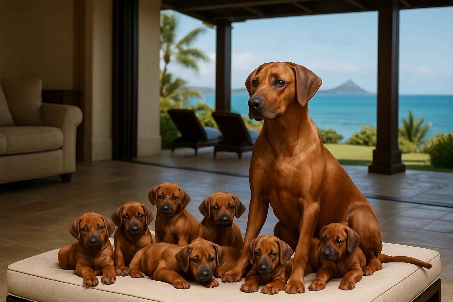 Current Rhodesian Ridgeback Litter For Sale in Kailua CDP Hawaii