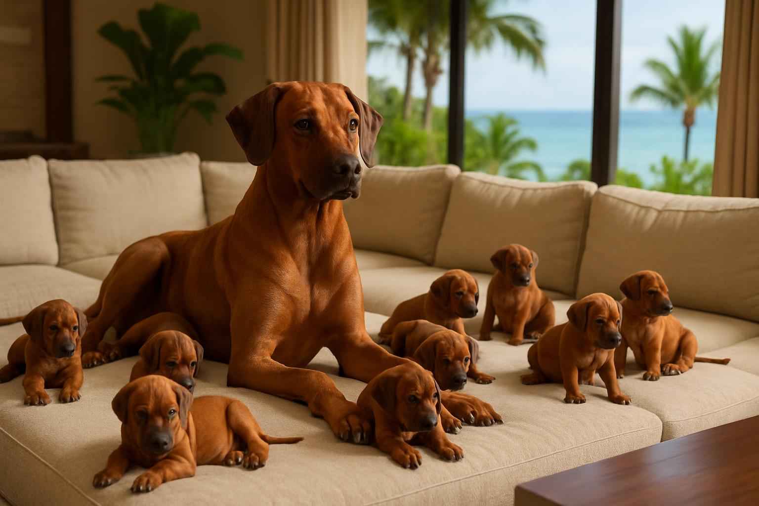 Current Rhodesian Ridgeback Litter For Sale in Kapolei Hawaii