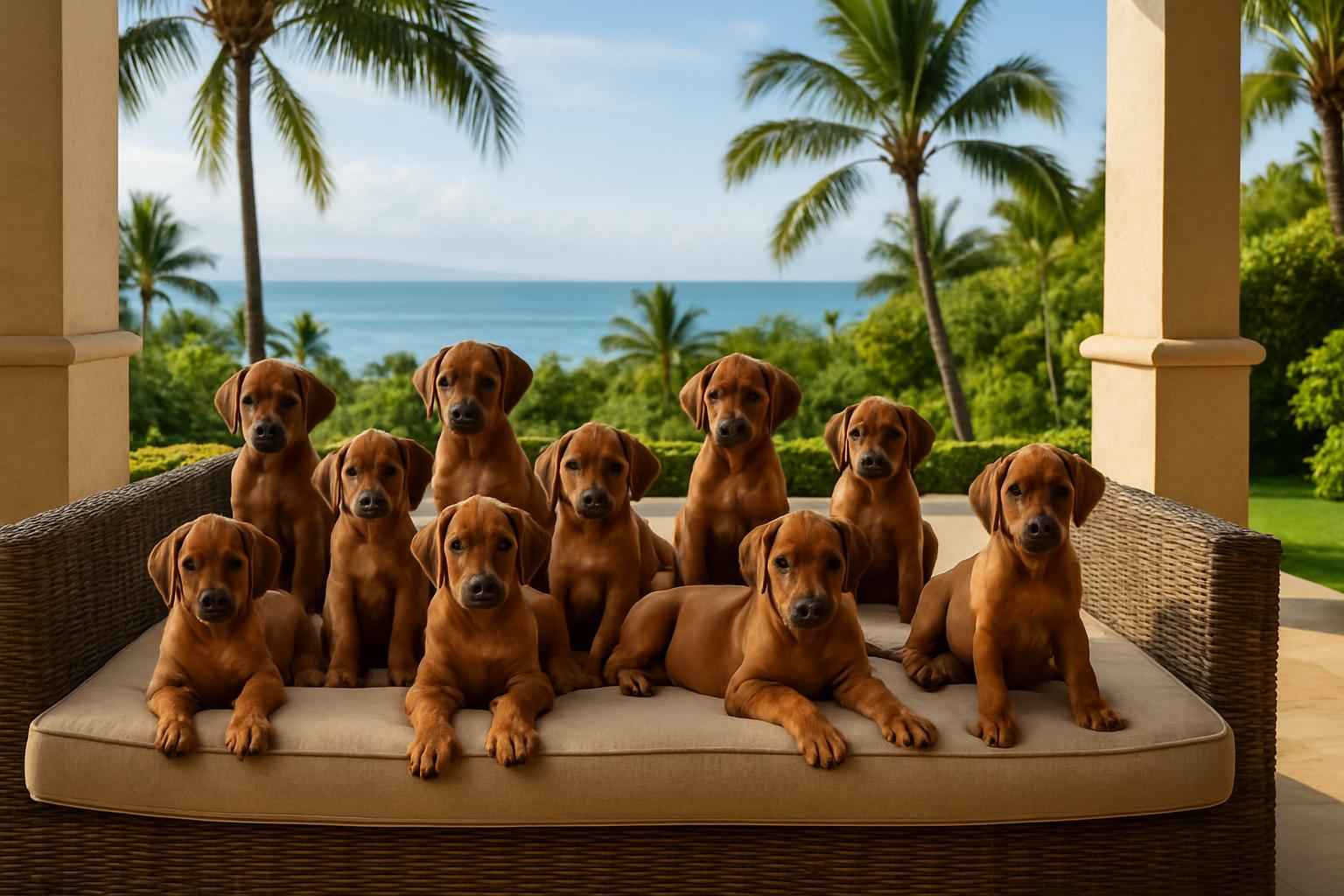 Current Rhodesian Ridgeback Litter For Sale in Kihei Hawaii