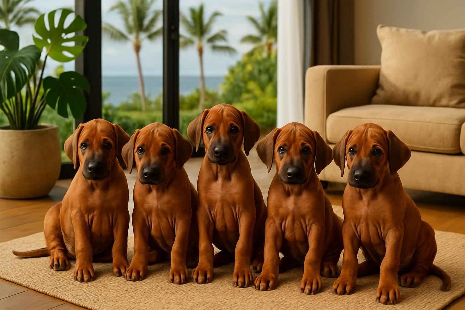 Current Rhodesian Ridgeback Litter For Sale in Makakilo Hawaii
