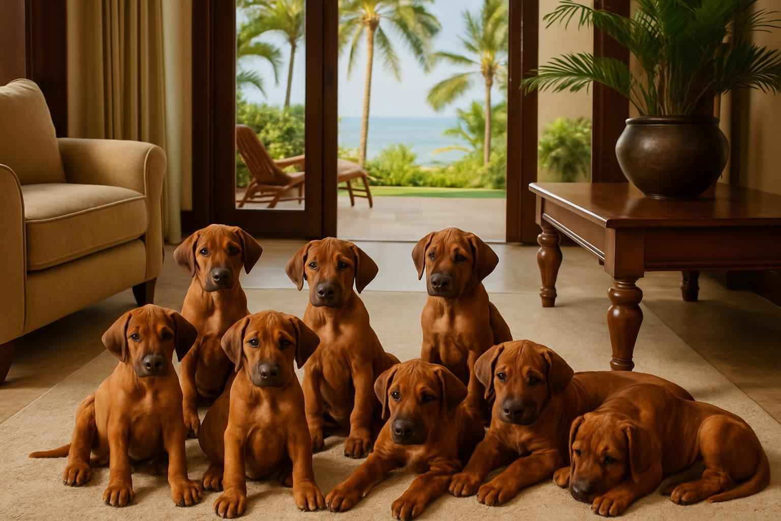 Current Rhodesian Ridgeback Litter For Sale in Pearl City Hawaii