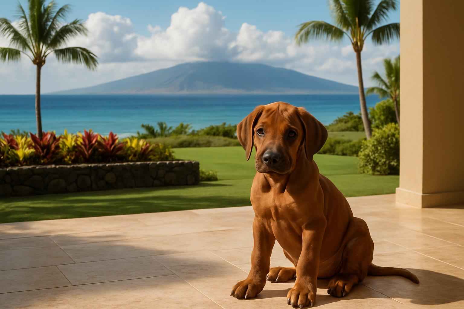 Male Rhodesian Ridgeback Puppy for Sale in Kihei Hawaii