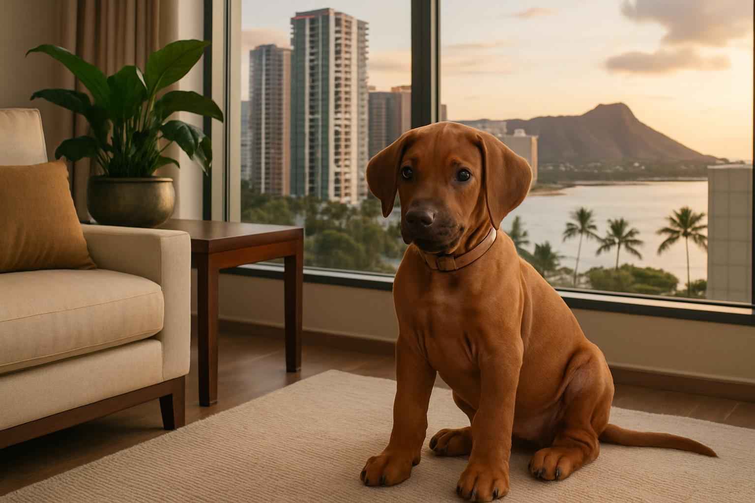 Male Rhodesian Ridgeback Puppy for Sale in Urban Honolulu Hawaii