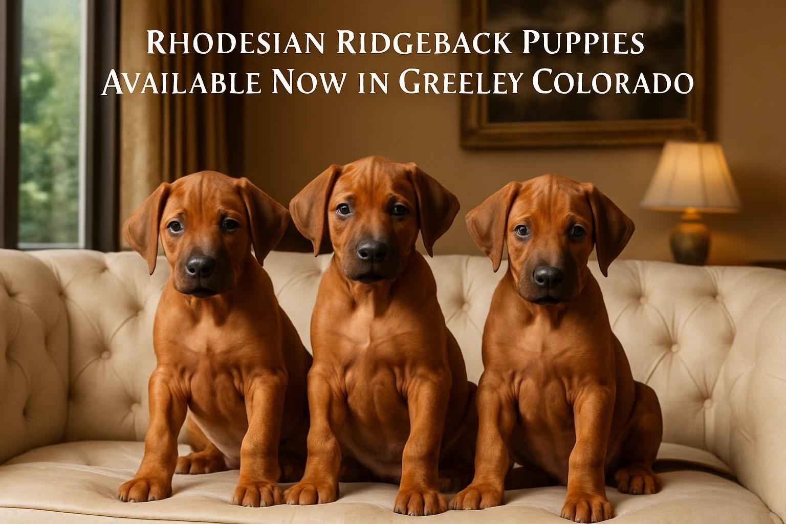 Rhodesian Ridgeback Puppies Available Now in Greeley Colorado