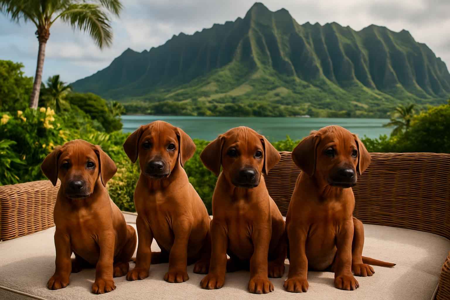 Rhodesian Ridgeback Puppies Available Now in Kaneohe Hawaii
