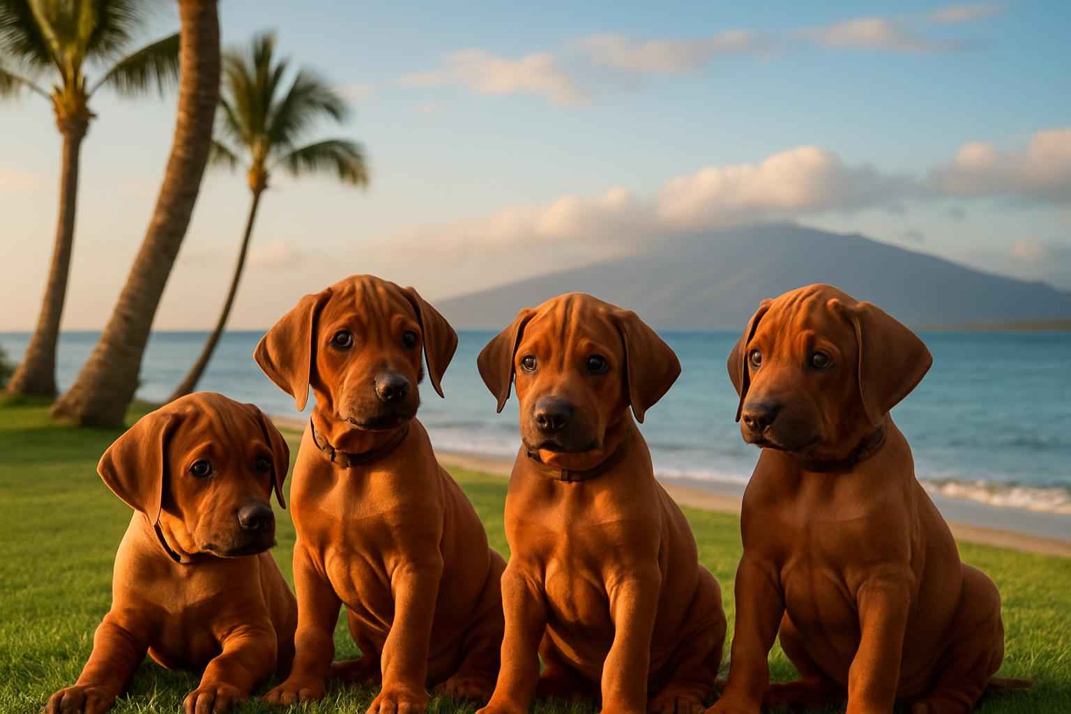 Rhodesian Ridgeback Puppies Available Now in Kihei Hawaii