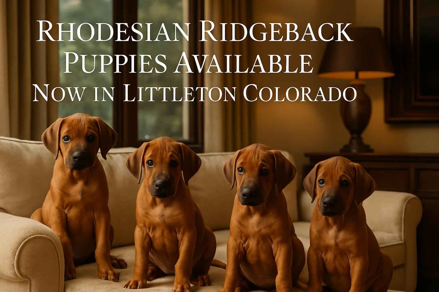 Rhodesian Ridgeback Puppies Available Now in Littleton Colorado