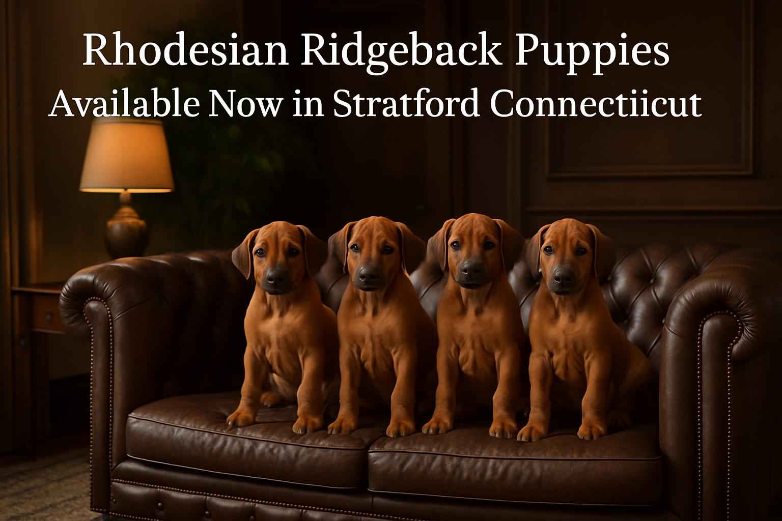 Rhodesian Ridgeback Puppies Available Now in Stratford Connecticut