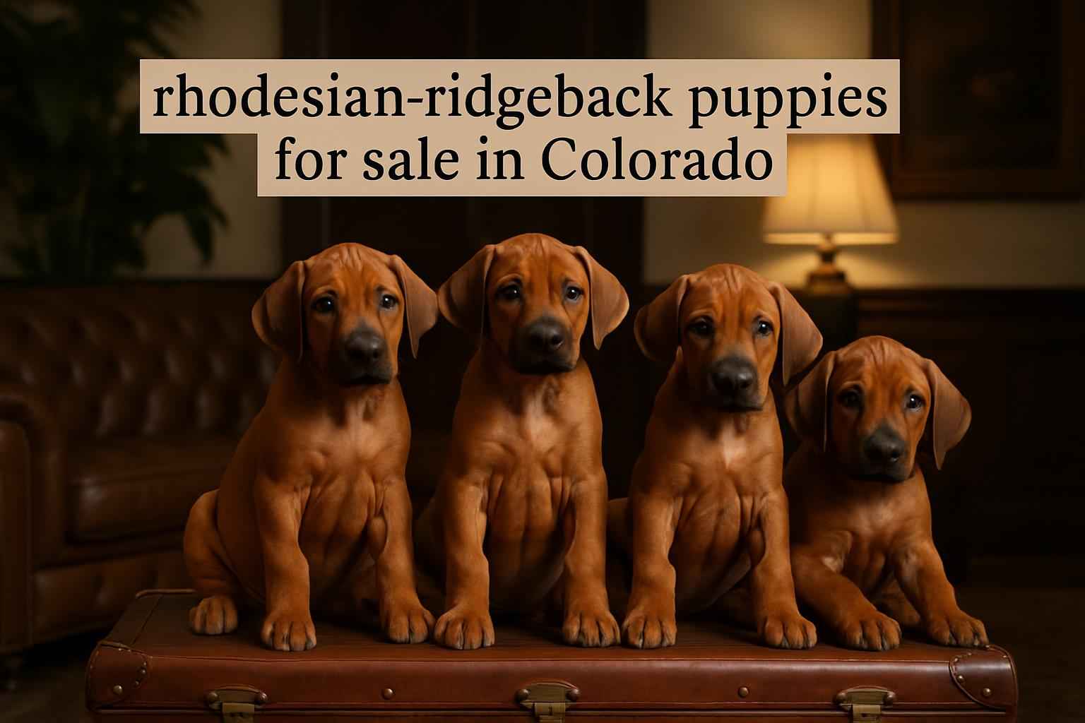 Rhodesian Ridgeback Puppies for sale in Colorado