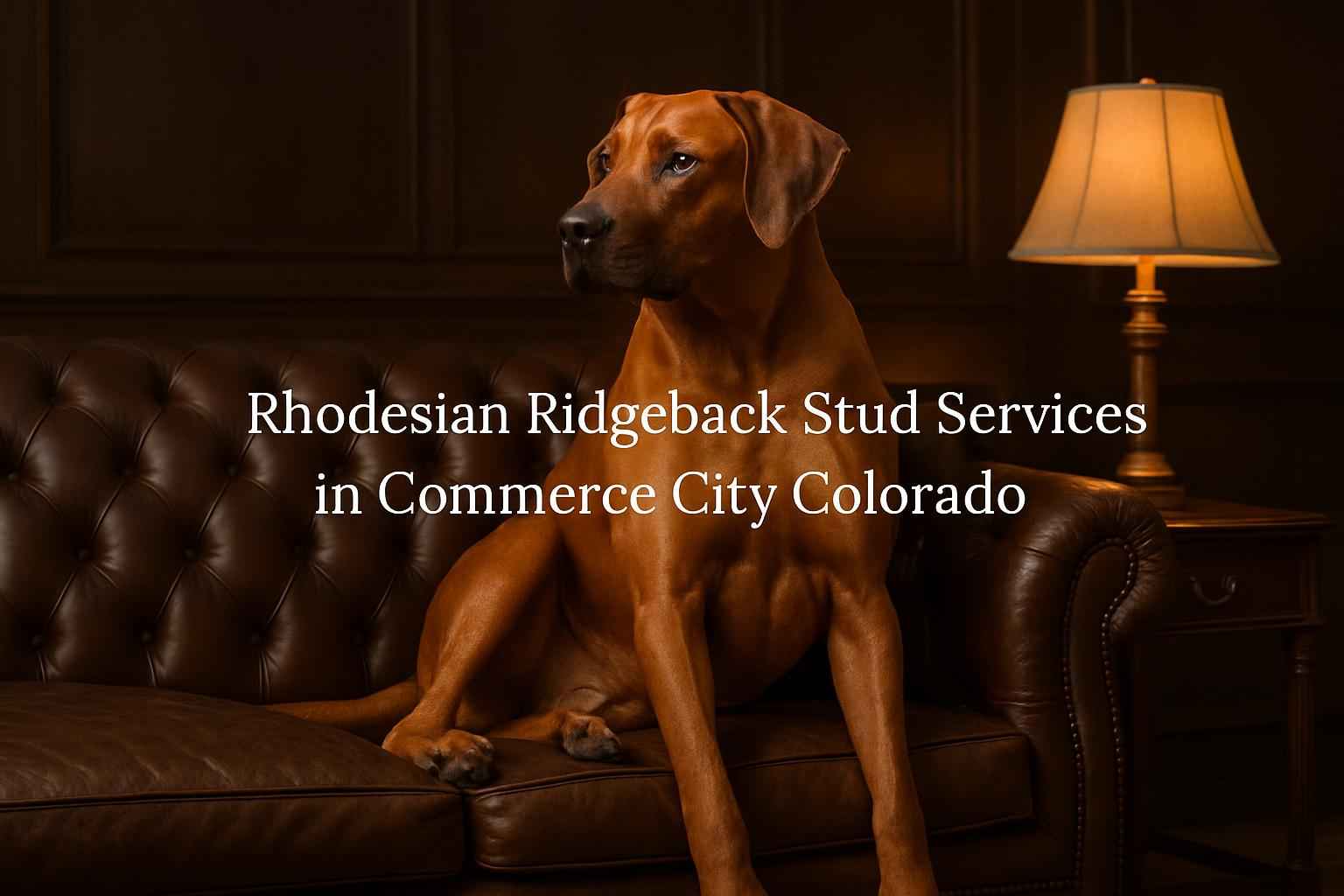 Rhodesian Ridgeback Stud Services in Commerce City Colorado