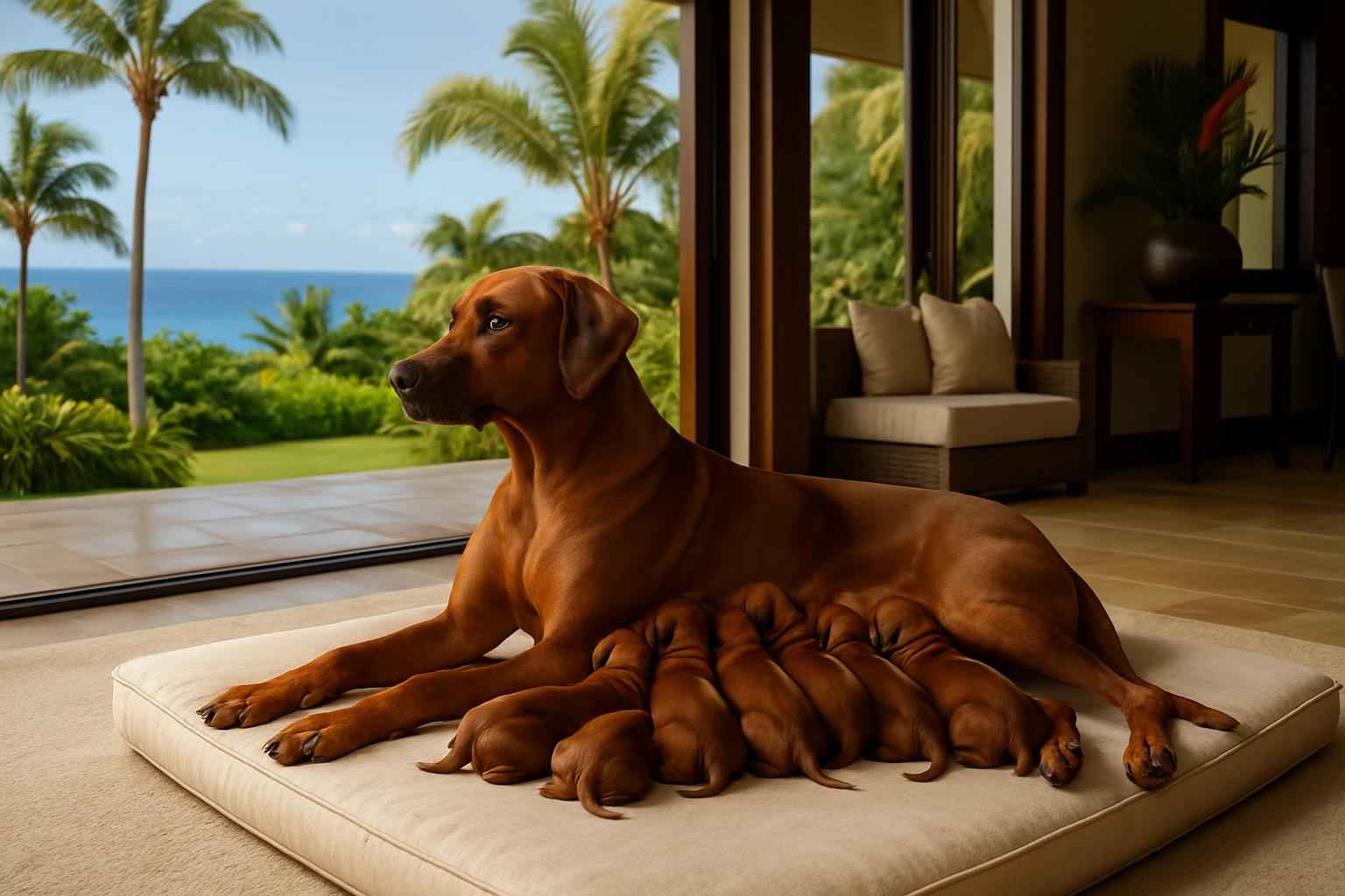 Upcoming Rhodesian Ridgeback Litter For Sale in Hilo Hawaii