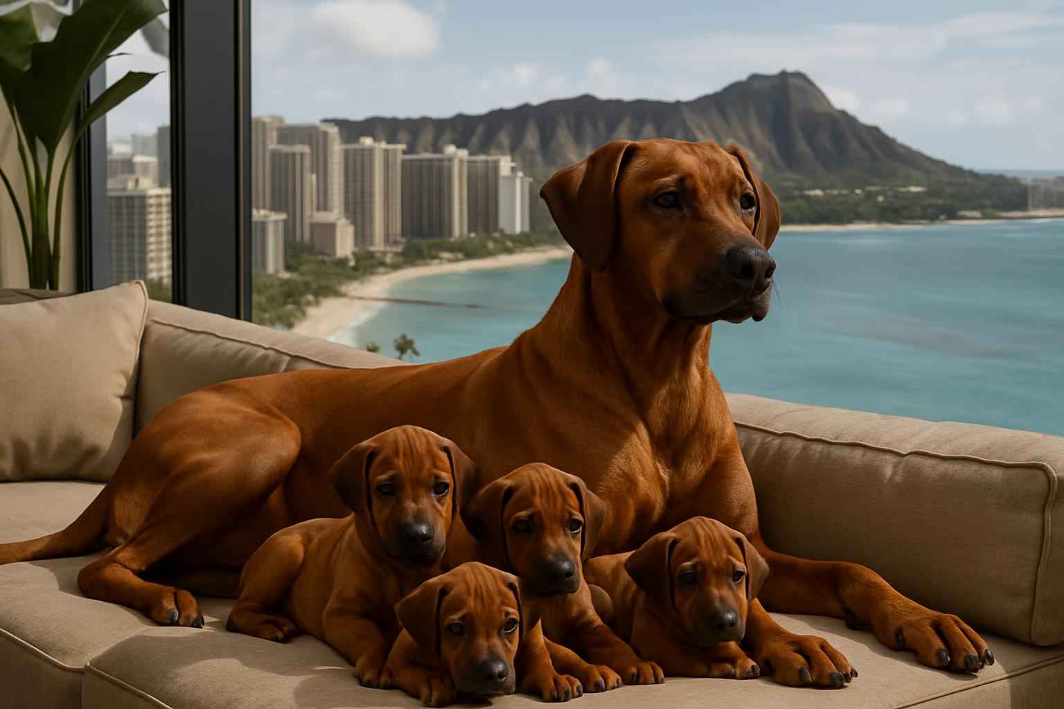 Upcoming Rhodesian Ridgeback Litter For Sale in Urban Honolulu Hawaii